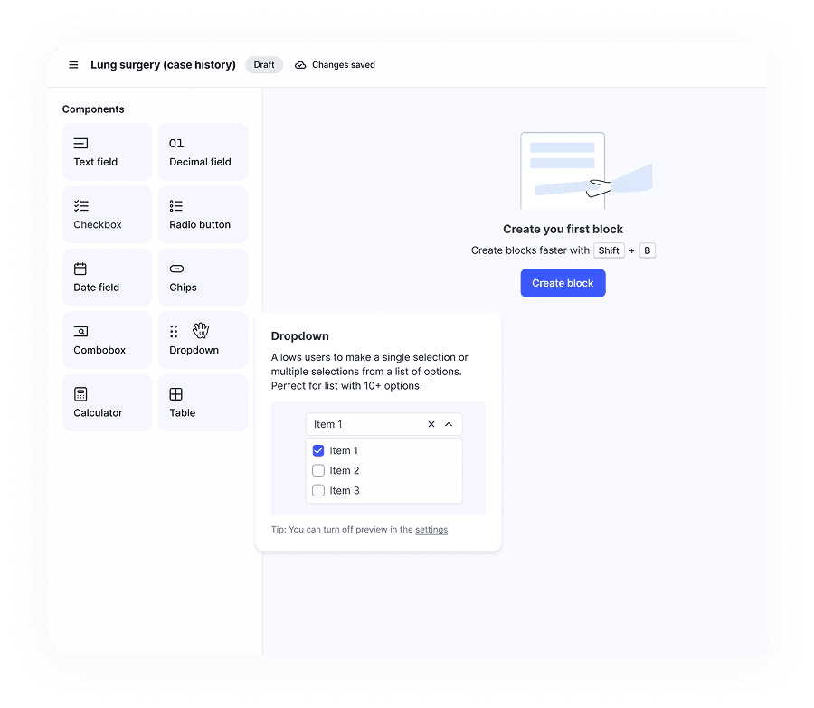 UI/UX design services for
Healthcare, AI, and
enterprise products