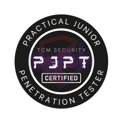 TCM Security Practical Junior Penetration Tester (PJPT) certification badge