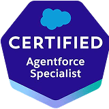 Salesforce Certified Agentforce Specialist certification badge