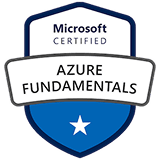 Microsoft Certified Azure Fundamentals certification badge