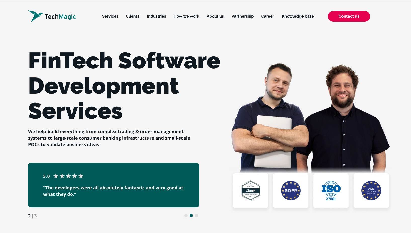 Finane software development compeny - TechMagic