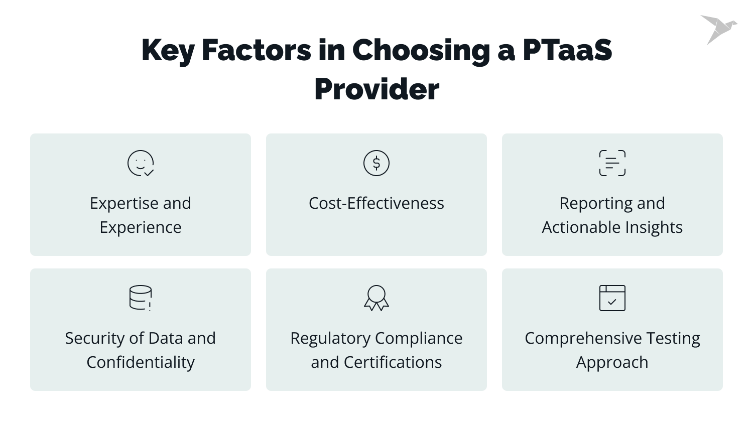 Choosing a PTaaS Provider