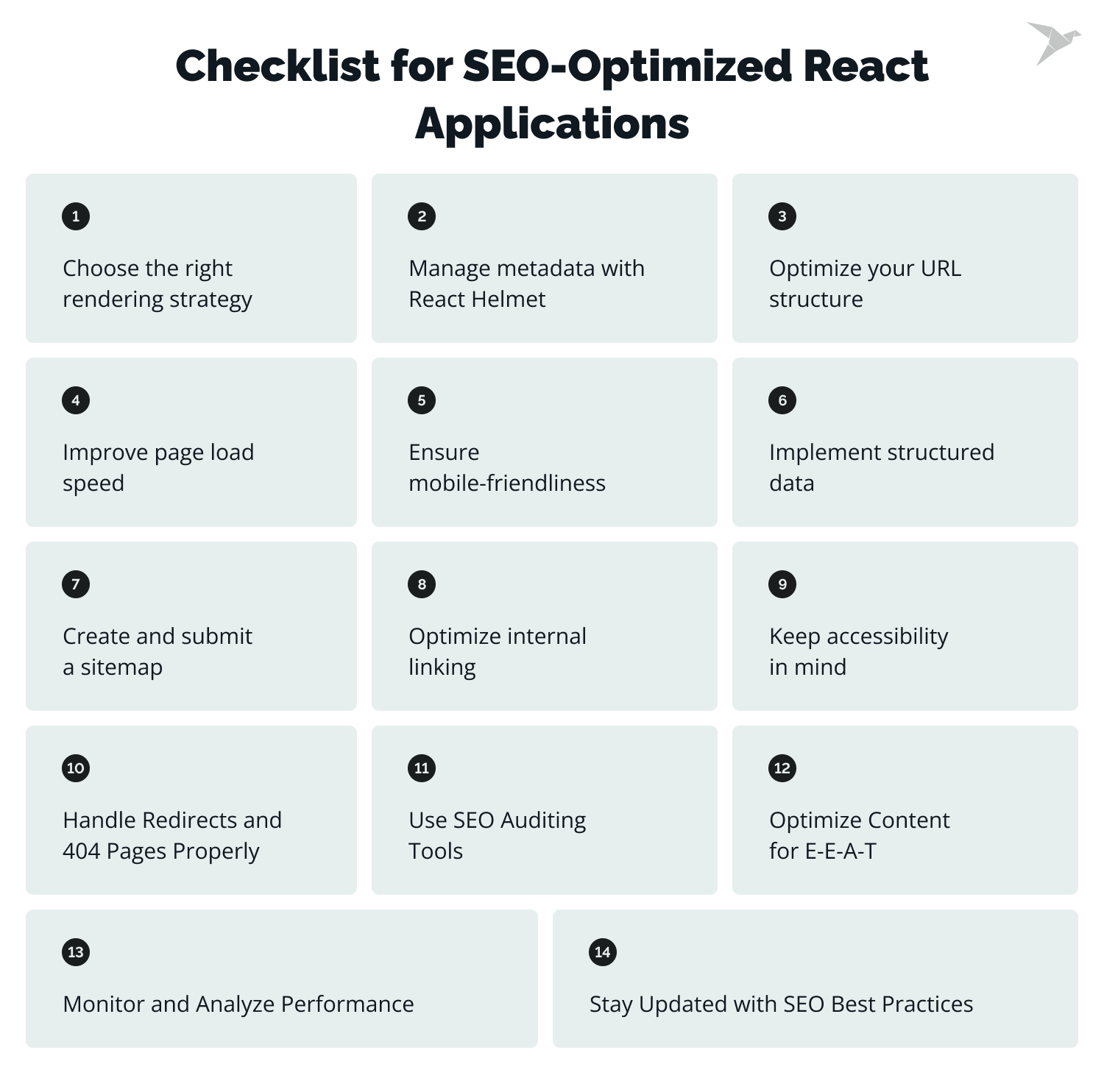 Checklist for SEO-Optimized React Applications