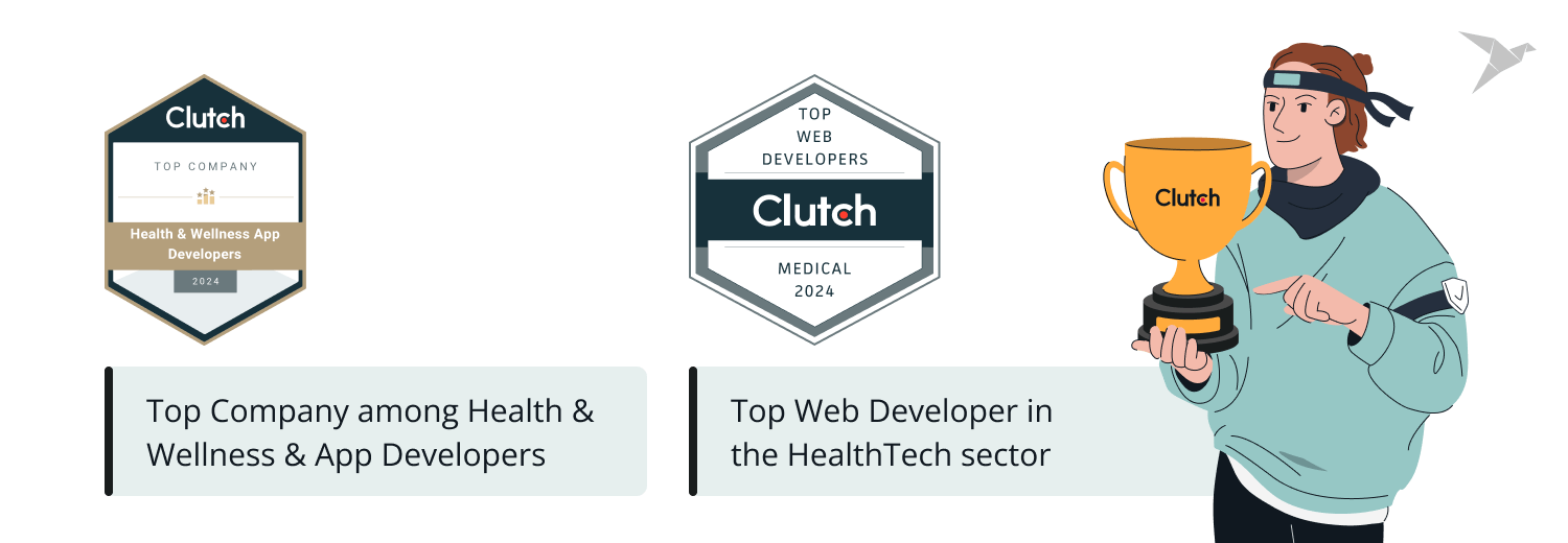 TechMagic awarded by Clutch as a Top Web Developer in HealthTech